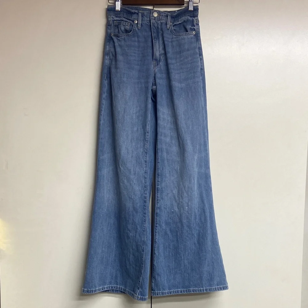 Banana Republic The Puddle Wide Leg Jeans, Size Women’s 26 - Picture 3 of 13